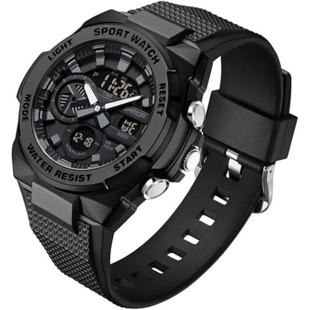 Mens Military Multifunction Digital LED Watch Electronic Waterproof